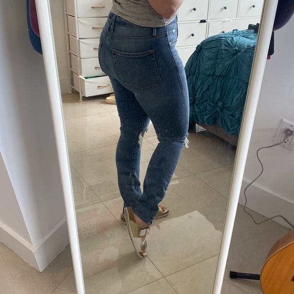 GOOD AMERICAN Good Legs High Waist Crop Skinny Jeans NEW Size 28 - Picture 4 of 6